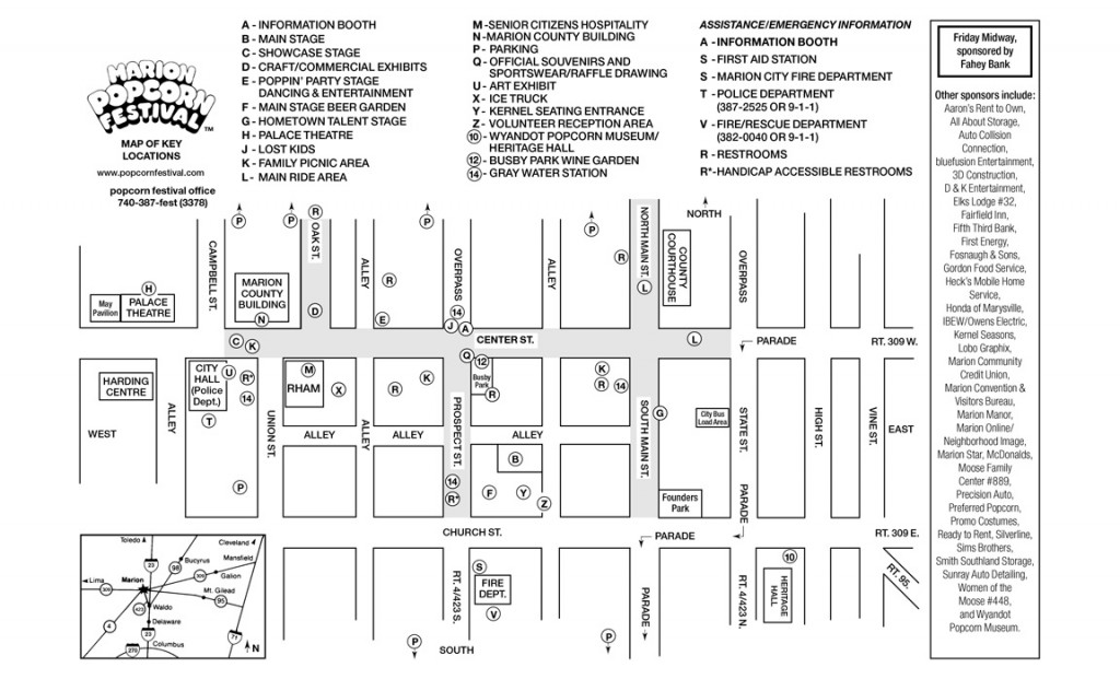 festivalmap Marion Popcorn Festival