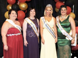 From(L – R) 3rd Runner- Jennifer Martin, 2nd Runner-Up Steffany Loper, Ms. Marion Popcorn 2017 Michelle Maynard, and 1st Runner-Up Josette Schaber.